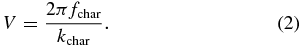 Equation (2)