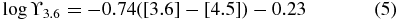 Equation (5)