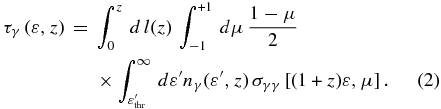 Equation (2)
