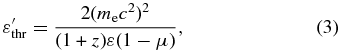 Equation (3)