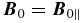 $\boldsymbol{B}_{0}=\boldsymbol{B}_{0\parallel }$