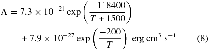Equation (8)