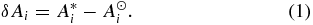 Equation (1)