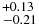 $^{+0.13}_{-0.21}$