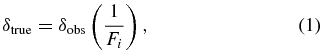Equation (1)