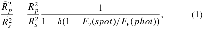 Equation (1)