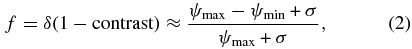 Equation (2)