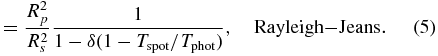 Equation (5)