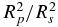 $R_p^2/R_s^2$