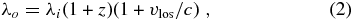 Equation (2)