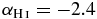 $\alpha _{{\rm H}\,\scriptsize{I}} = -2.4$
