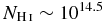 $N_{\mathrm{H}\,\scriptsize{I}}\sim 10^{14.5}$