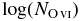 $\log (N_{{\rm O}\,\scriptsize{VI}})$