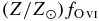 $(Z/Z_\odot)f_{{{\rm O}\,\scriptsize{VI}}}$