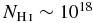 $N_{{\rm H}\,\scriptsize{I}}\sim 10^{18}$