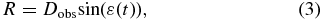 Equation (3)