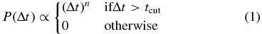 Equation (1)