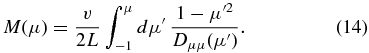 Equation (14)