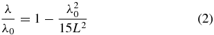 Equation (2)