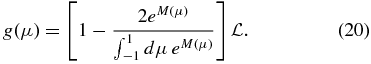 Equation (20)