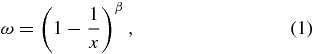 Equation (1)