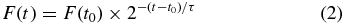 Equation (2)
