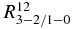 $R ^{12}_{3-2/1-0}$