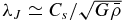 $\lambda _{J}\simeq {C_s/ \sqrt{G{\bar{\rho }}}}$