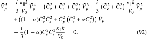 Equation (92)