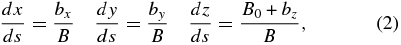 Equation (2)