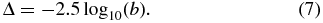 Equation (7)