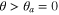 $\theta \gt {{\theta }_{a}}=0$