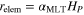 ${{r}_{{\rm elem}}}={{\alpha }_{{\rm MLT}}}{{H}_{P}}$