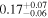 ${0.17}_{-0.06}^{+0.07}$