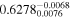 ${0.6278}_{0.0076}^{-0.0068}$