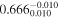 ${0.666}_{0.010}^{-0.010}$