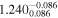 ${1.240}_{0.086}^{-0.086}$