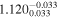 ${1.120}_{0.033}^{-0.033}$