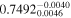 ${0.7492}_{0.0046}^{-0.0040}$