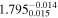 ${1.795}_{0.015}^{-0.014}$