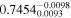 ${0.7454}_{0.0093}^{-0.0098}$