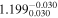 ${1.199}_{0.030}^{-0.030}$