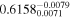 ${0.6158}_{0.0071}^{-0.0079}$