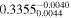 ${0.3355}_{0.0044}^{-0.0040}$