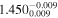 ${1.450}_{0.009}^{-0.009}$