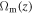 ${{\rm{\Omega }}}_{{\rm{m}}}(z)$