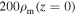 $200{\rho }_{{\rm{m}}}(z=0)$