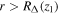 $r\gt {R}_{{\rm{\Delta }}}({z}_{1})$