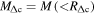 ${M}_{{\rm{\Delta }}{\rm{c}}}=M(\lt {R}_{{\rm{\Delta }}{\rm{c}}})$