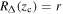 ${R}_{{\rm{\Delta }}}({z}_{{\rm{c}}})=r$